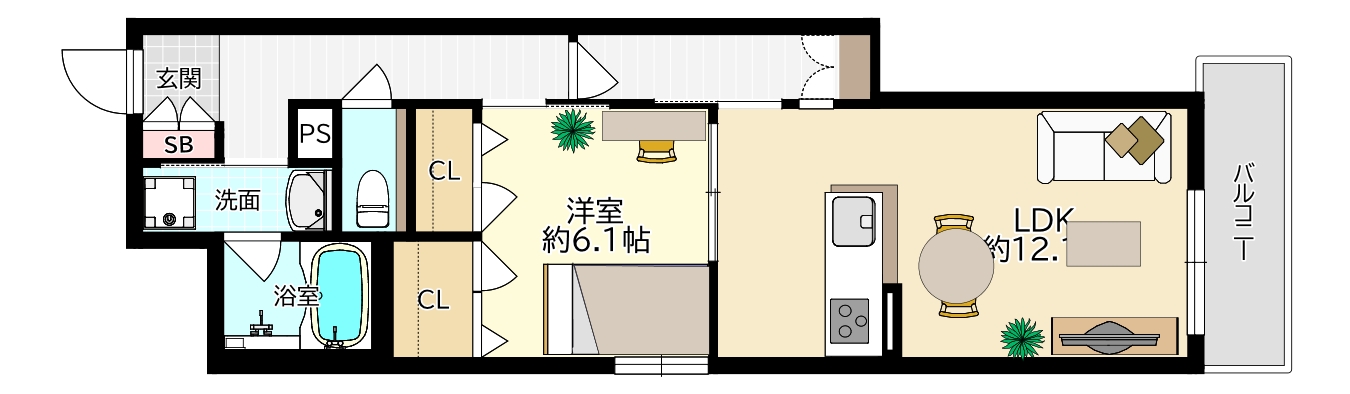 typeC 50.78㎡　2-3階　家具あり,.jpg